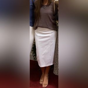 white pencil skirt